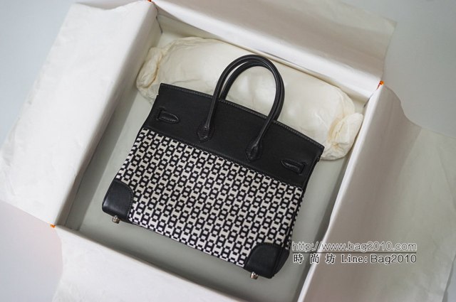 Hermes女包 愛馬仕新款拼接鉑金 Hermes內縫Birkin手提包  tdh2233